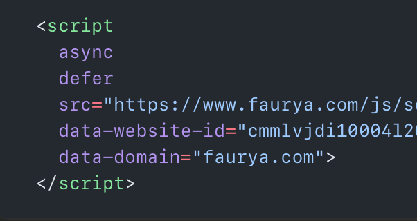 Faurya script demo