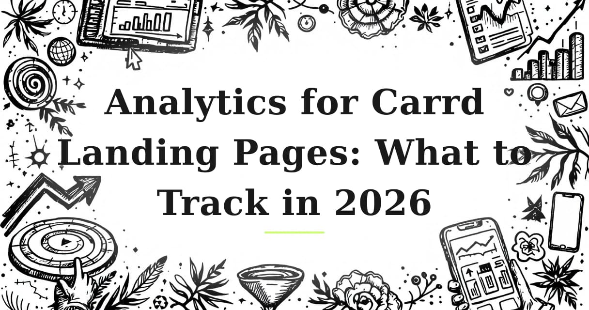 Featured image for: Analytics for Carrd Landing Pages: What to Track in 2026