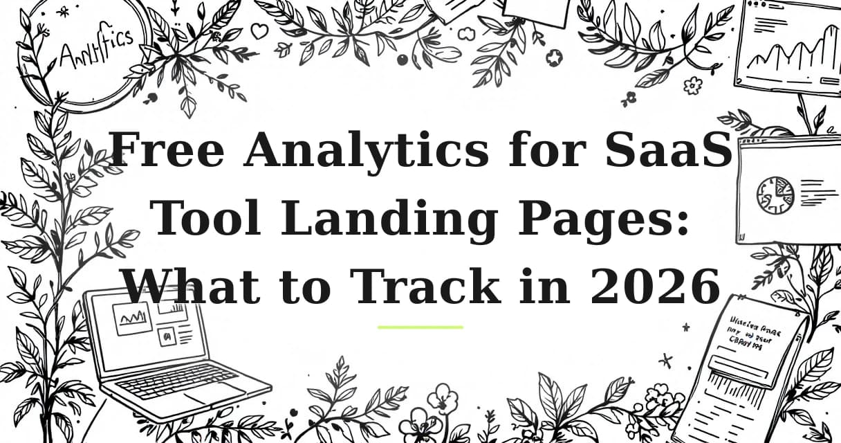 Featured image for: Free Analytics for SaaS Tool Landing Pages: What to Track in 2026