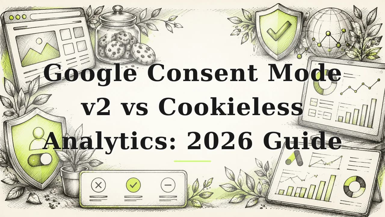 Featured image for: Google Consent Mode v2 vs Cookieless Analytics: 2026 Guide