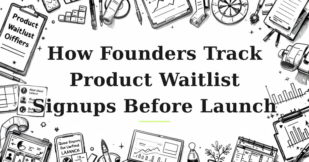 Featured image for: How Founders Track Product Waitlist Signups Before Launch