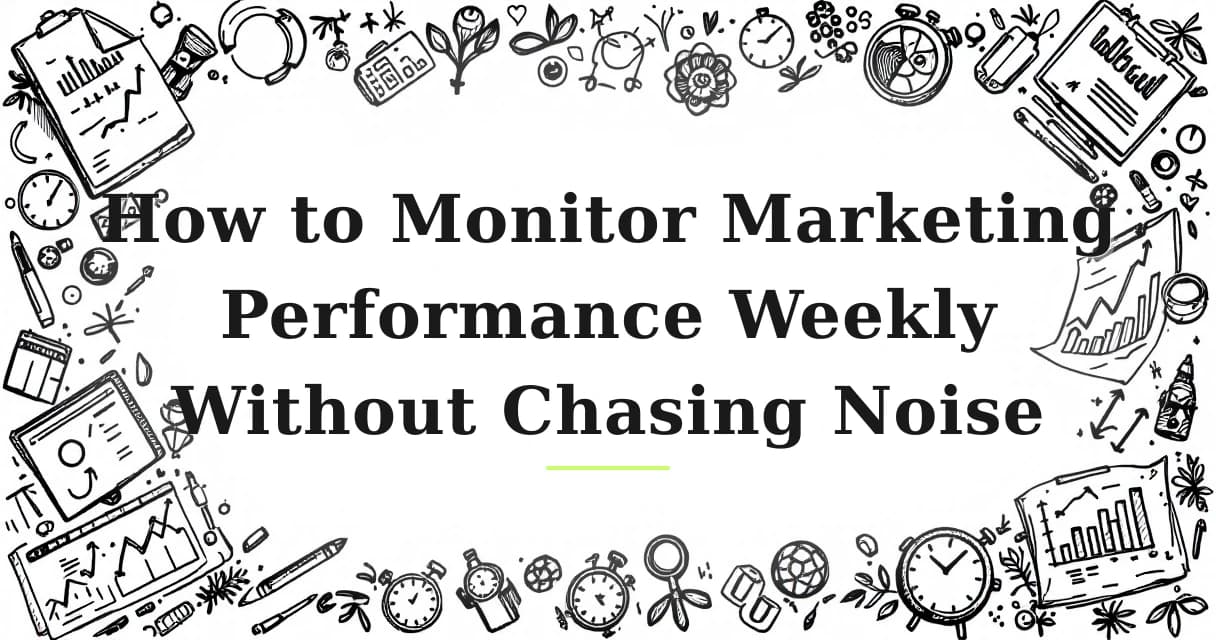Featured image for: How to Monitor Marketing Performance Weekly Without Chasing Noise