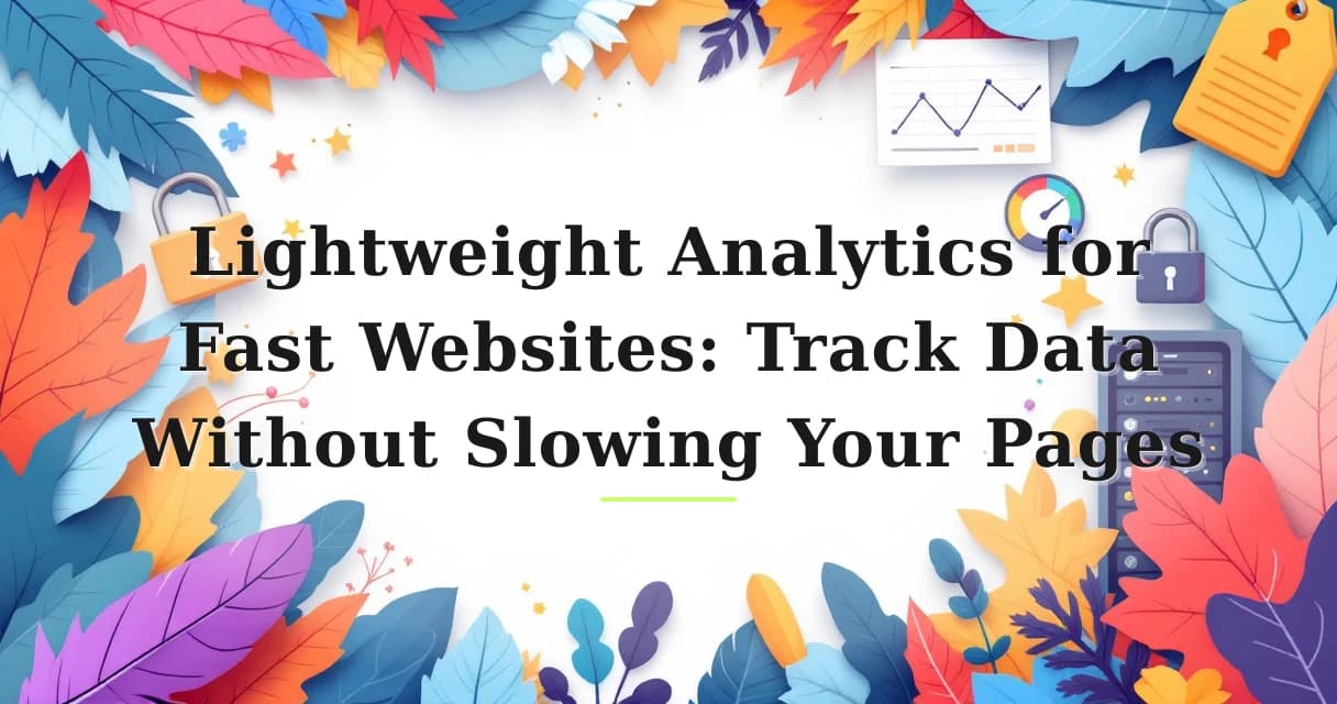 Featured image for: Lightweight Analytics for Fast Websites: Track Data Without Slowing Your Pages