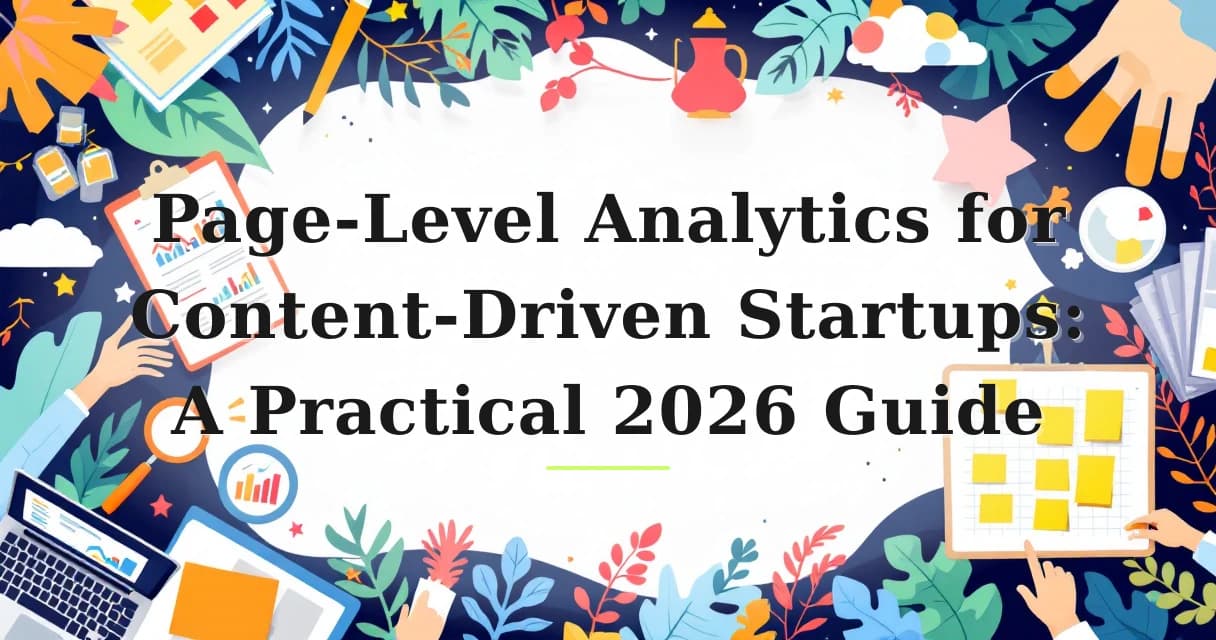 Featured image for: Page-Level Analytics for Content-Driven Startups: A Practical 2026 Guide