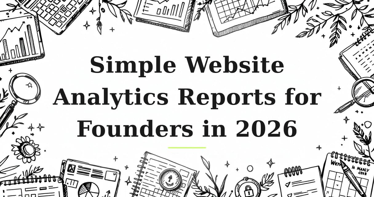 Featured image for: Simple Website Analytics Reports for Founders in 2026