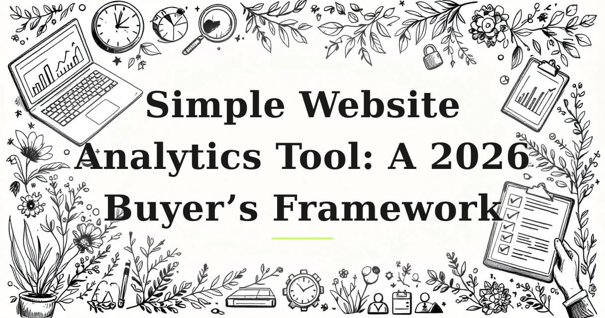 Featured image for: Simple Website Analytics Tool: A 2026 Buyer’s Framework