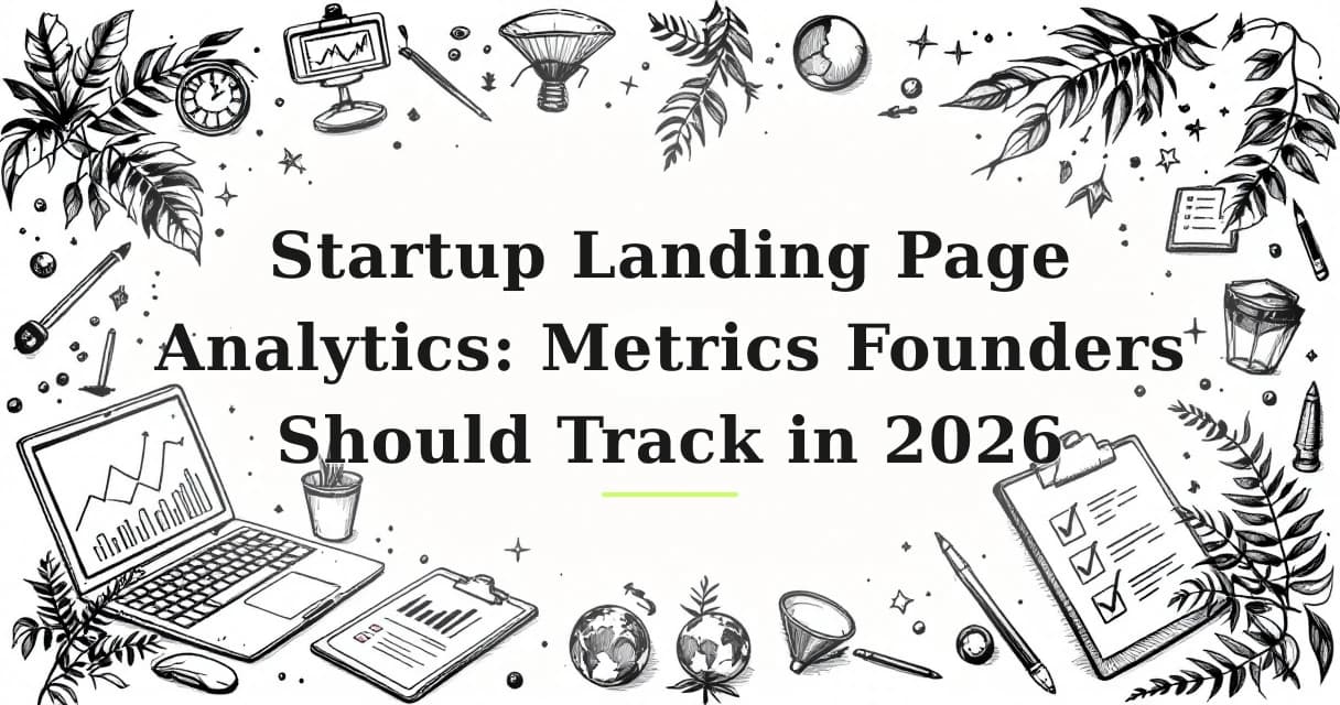 Featured image for: Startup Landing Page Analytics: Metrics Founders Should Track in 2026