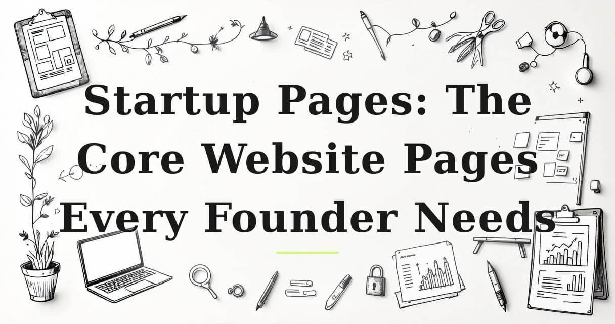 Featured image for: Startup Pages: The Core Website Pages Every Founder Needs
