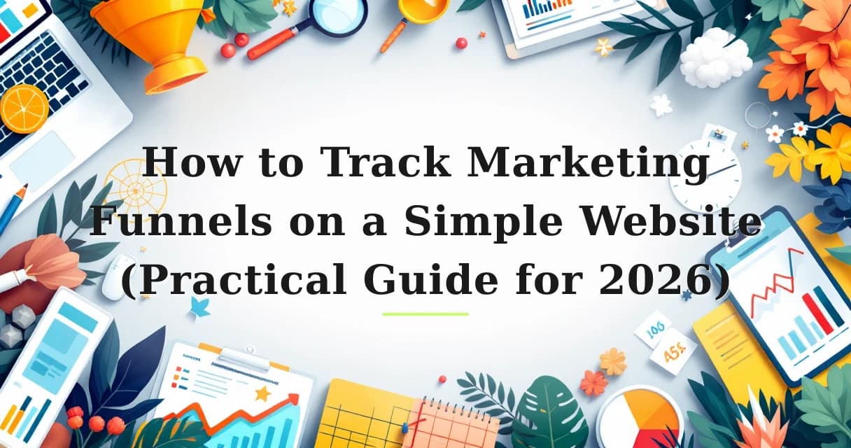 Featured image for: How to Track Marketing Funnels on a Simple Website (Practical Guide for 2026)