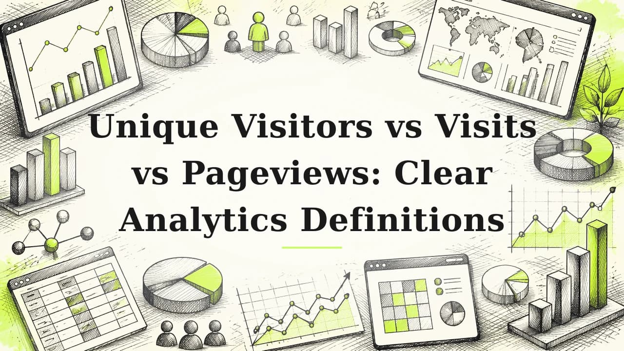 Featured image for: Unique Visitors vs Visits vs Pageviews: Clear Analytics Definitions