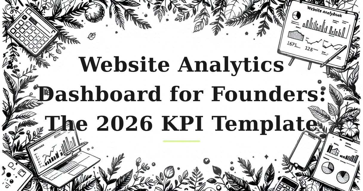 Featured image for: Website Analytics Dashboard for Founders: The 2026 KPI Template
