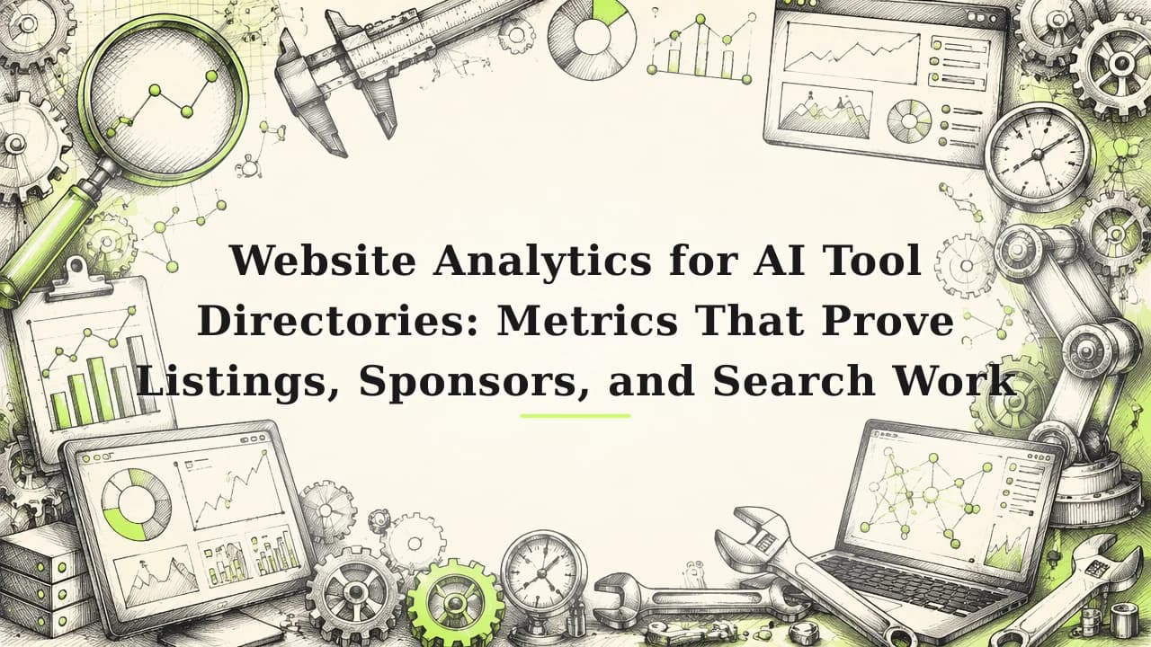Featured image for: Website Analytics for AI Tool Directories: Metrics That Prove Listings, Sponsors, and Search Work
