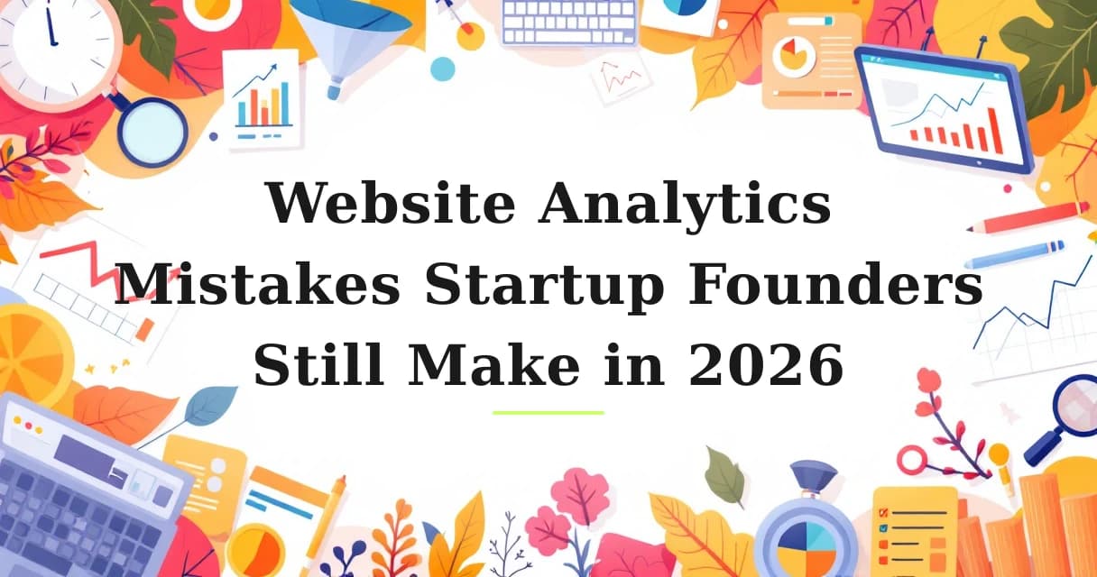 Featured image for: Website Analytics Mistakes Startup Founders Still Make in 2026