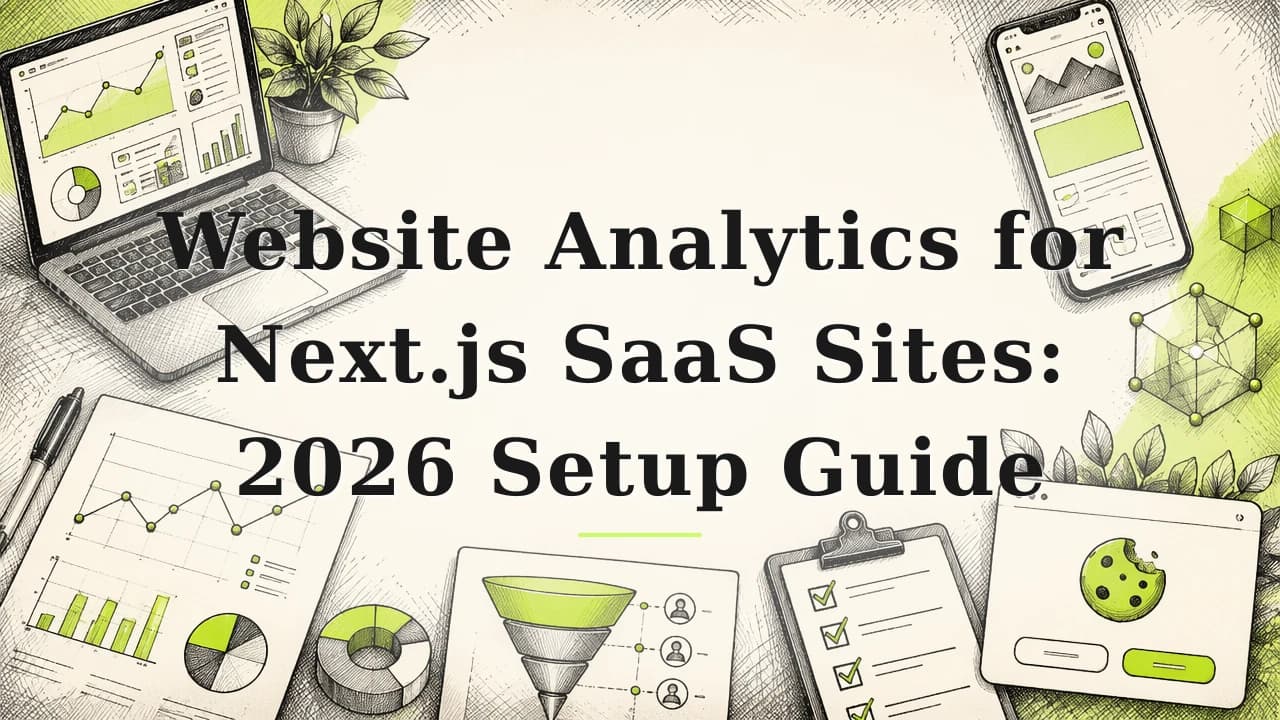 Featured image for: Website Analytics for Next.js SaaS Sites: 2026 Setup Guide
