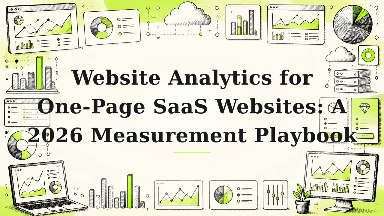 Featured image for: Website Analytics for One-Page SaaS Websites: A 2026 Measurement Playbook