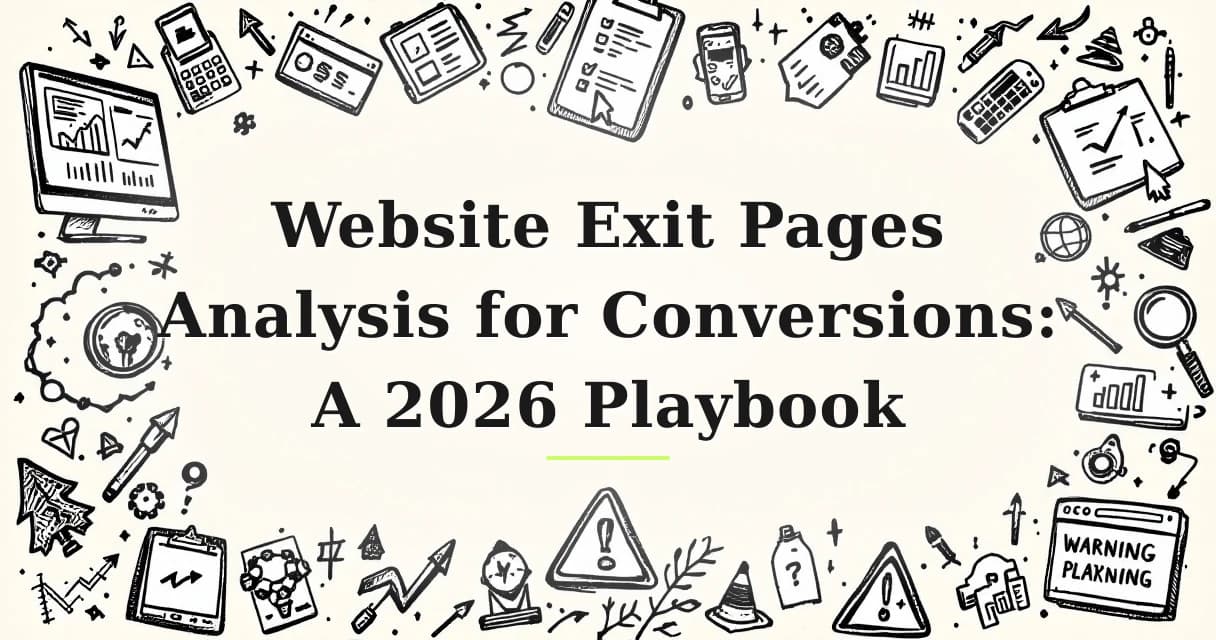 Featured image for: Website Exit Pages Analysis for Conversions: A 2026 Playbook